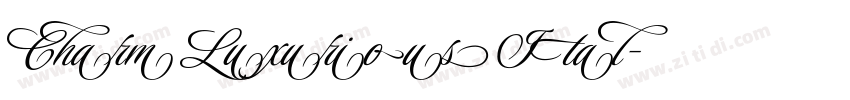 Charm Luxurious Ital字体转换